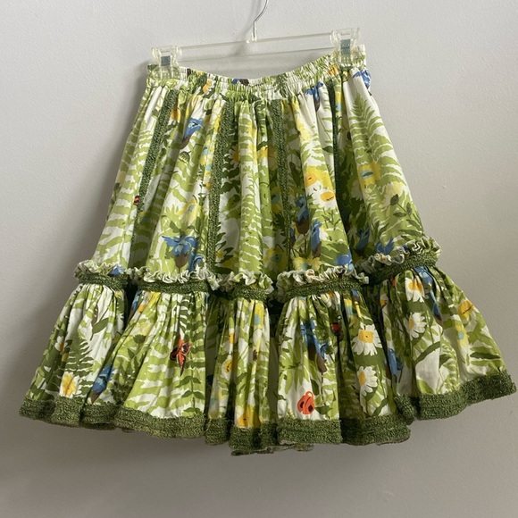 VINTAGE Handmade Cottagecore Full Circle Skirt - Picture 3 of 7